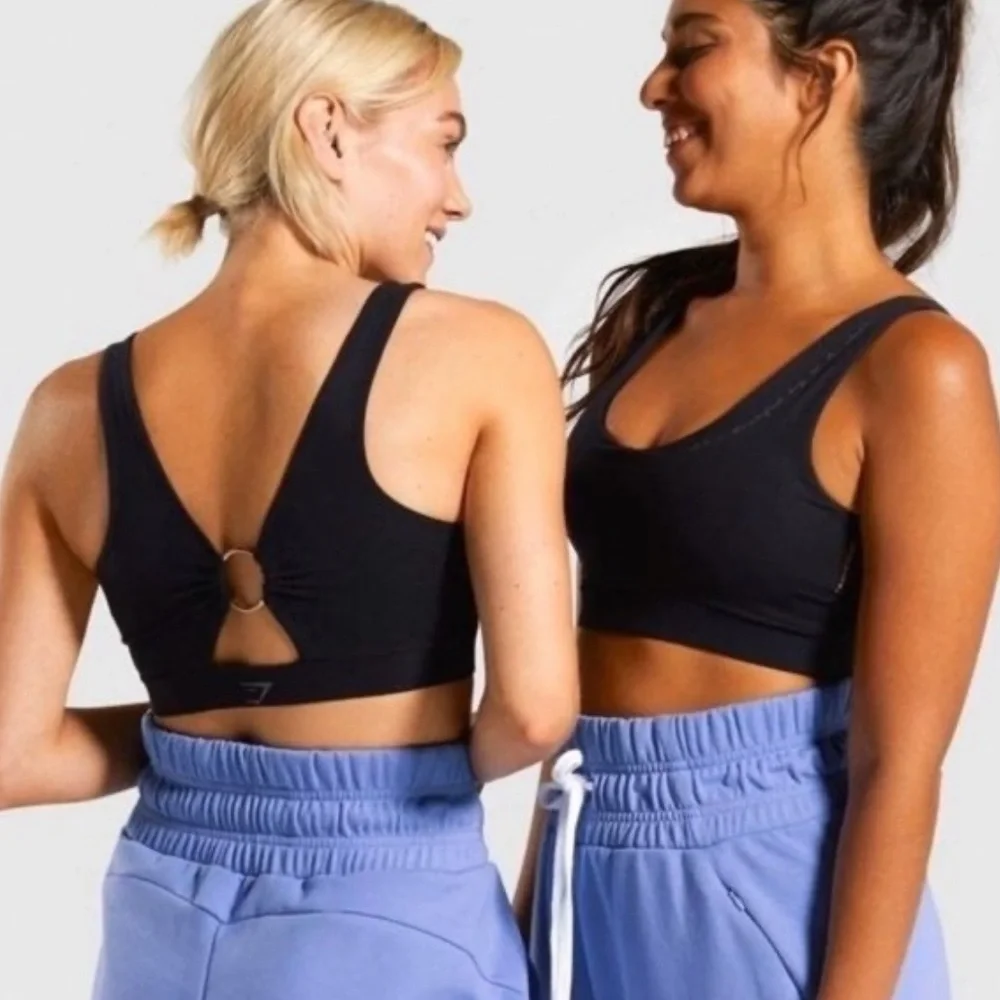 (XS) Whitney Simmons x Gymshark Sports Bra Black Extra Small - Picture 1 of 13